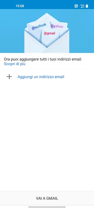 Seleziona Aggiungi un indirizzo email