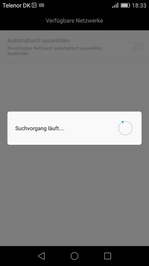 Warten Sie, bis die Suche abgeschlossen ist