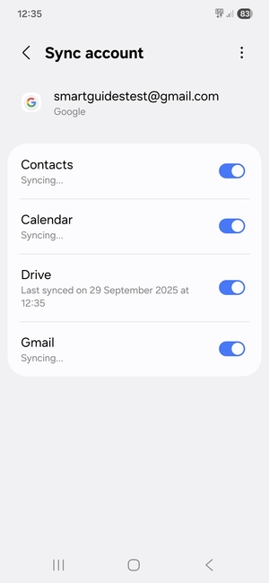 Your contacts from Google will now be synced to your Galaxy