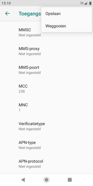 Selecteer Opslaan