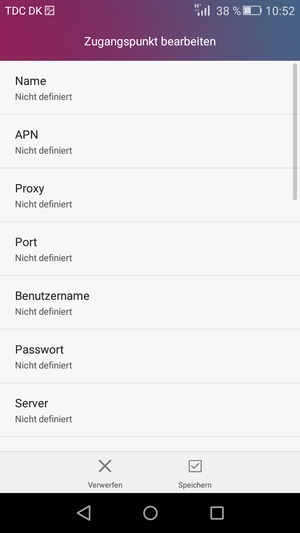 Geben Sie Internet-Informationen ein