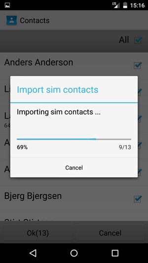 Your contacts will be saved to your Google account and saved to your phone the next time Google is synced.