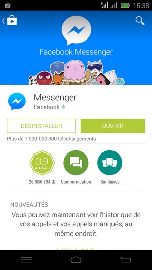 Sélectionnez OUVRIR