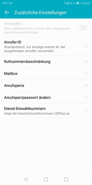 Wählen Sie Mailbox