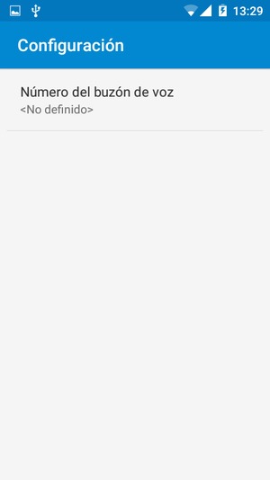 Seleccione Número del buzón de voz