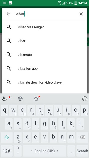 Enter the app name and select Search