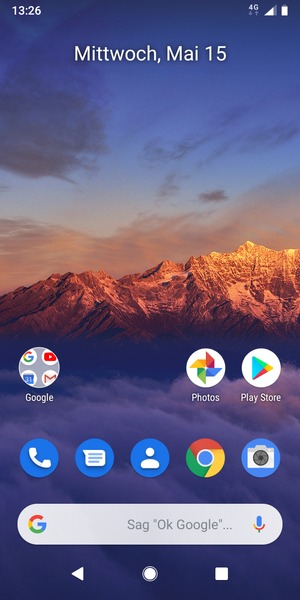 Wählen Sie Google