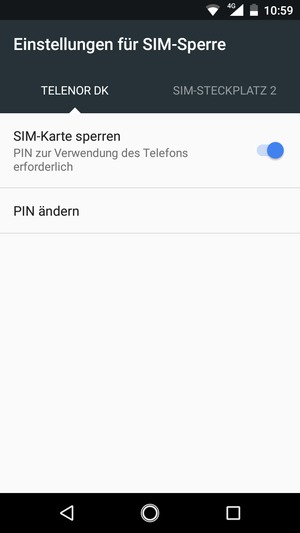 Wählen Sie Public und PIN ändern
