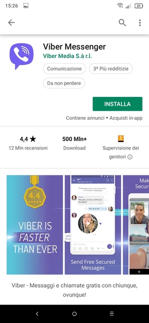 Seleziona INSTALLA