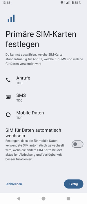 Wählen Sie Ihre bevorzugten Optionen und wählen Sie Fertig