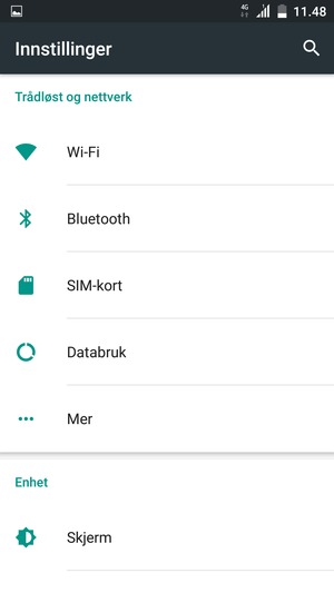 Velg Wi-Fi