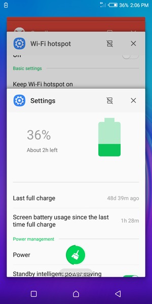 Select the Delete icon to close all running apps