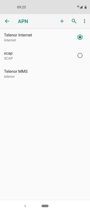 Seleziona il tasto Menu