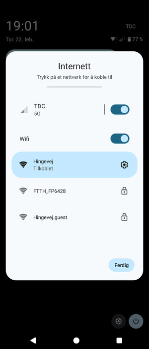 Slå av Wifi
