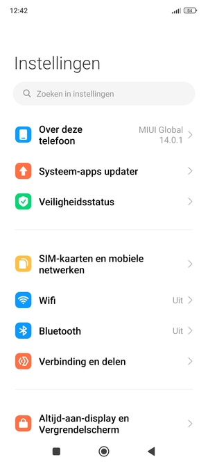Selecteer SIM-kaarten en mobiele netwerken