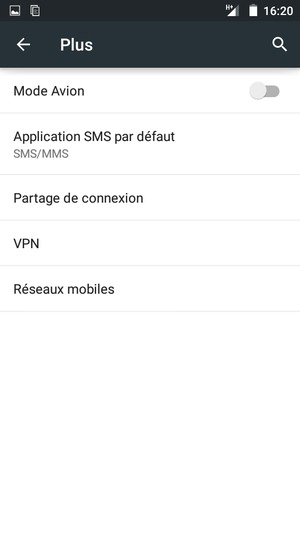 Sélectionnez Réseaux mobiles
