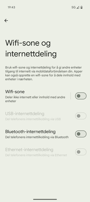 Velg Wifi-sone