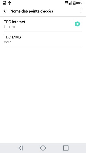 Votre téléphone est maintenant configuré pour les MMS