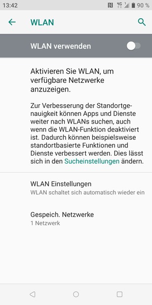 Schalten Sie WLAN ein