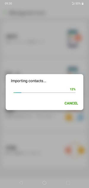 Your contacts will be saved to your Google account and saved to your phone the next time Google is synced.