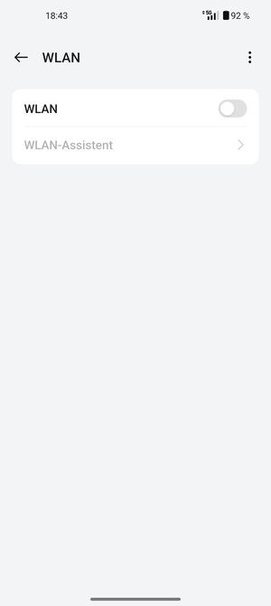 Schalten Sie WLAN ein
