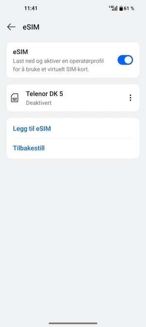 Velg menyknappen