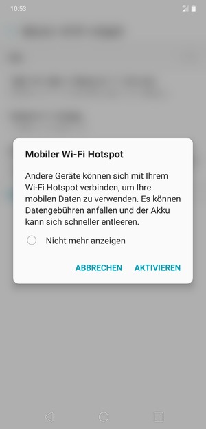 Wählen Sie AKTIVIEREN