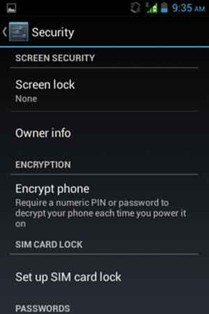 To change the PIN for the SIM card, return to the Security menu and select Set up SIM card lock