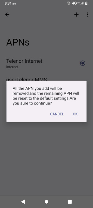 Select OK