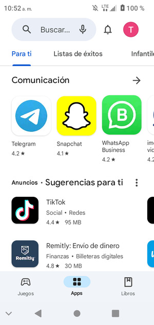 Seleccione la barra de Búsqueda