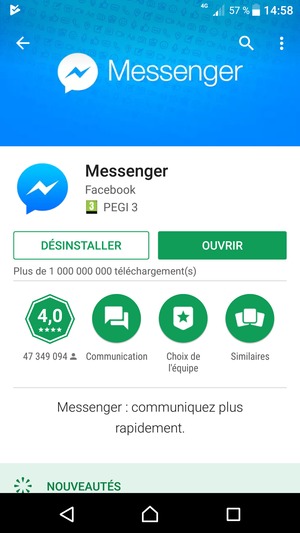 Sélectionnez OUVRIR