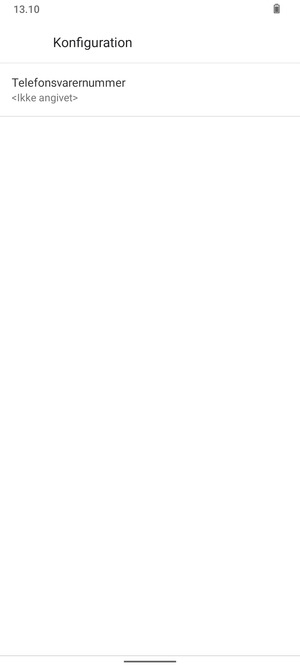 Vælg Telefonsvarernummer
