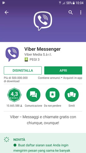 Seleziona APRI