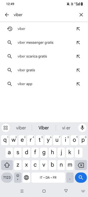 Inserisci il nome dell'app e seleziona Ricerca