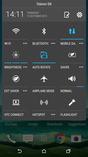 Select NORMAL to change to silent mode