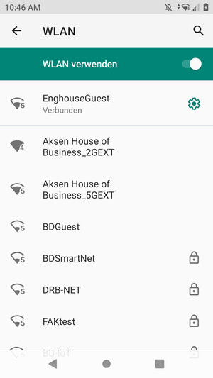 Sie sind nun mit dem WLAN-Netzwerk verbunden
