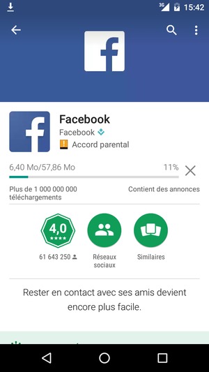 Veuillez attendre la fin de la procédure d'installation