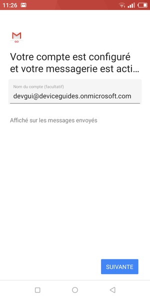 Donnez un nom à votre compte et sélectionnez SUIVANT