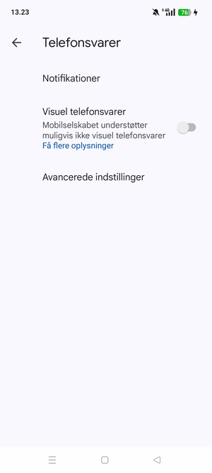 Vælg Avancerede indstillinger