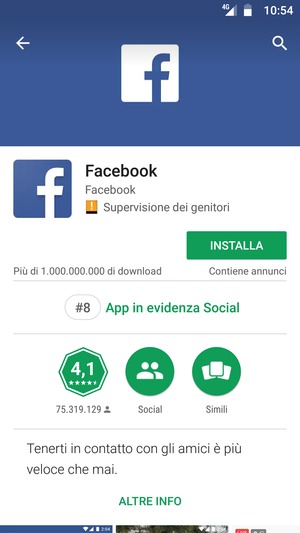 Seleziona INSTALLA