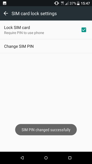 Your SIM PIN has been changed