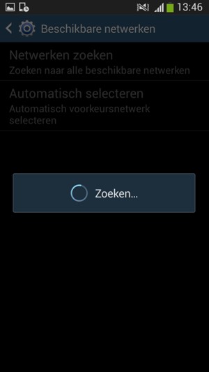 Wacht tot de zoekopdracht beëindigd is