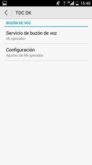 Seleccione Servicio de buzón de voz