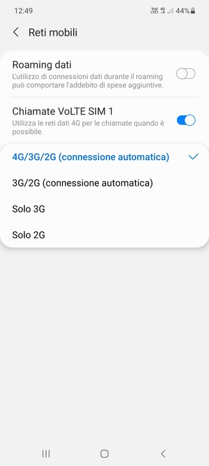 Seleziona la tua opzione preferita