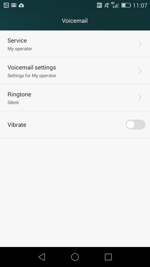 Select Voicemail settings