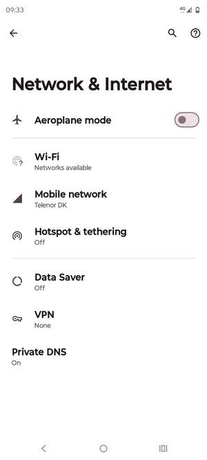 Select Mobile network
