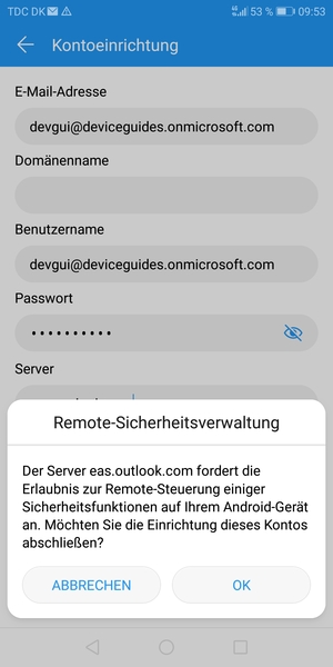 Wählen Sie OK