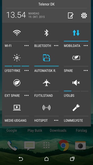 Vælg LYDLØS for at skifte til vibrationstilstand