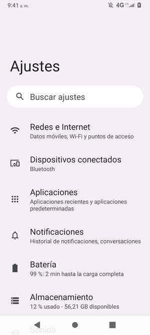 Seleccione Redes e Internet