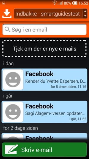 Din Gmail/Hotmail er klar til brug